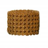 DECOSTAR™ Diamond Flower Shape Mesh Roll - Rose Gold