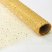 Decorative Mesh Roll - 10 Rolls - 19” x 5 yards - Gold