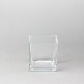 Decostar™ Glass Square Cube Vase 4"- 18 Pieces