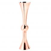 Decostar™ Double Sided Trumpet Glass Vase 24"- Rose Gold