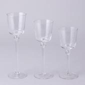 Decostar™ Glass Candle Holder 3pc/set - 12 Sets