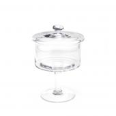 Stemmed Glass Candy Jar - 10"