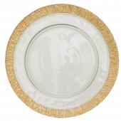 Glass Charger Plate 13" - Gold - 8 Pieces