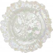 Glass Reef Charger Plate 13" - 8 Pack - White Iridescent