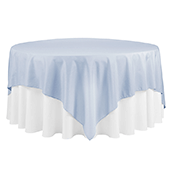 90" Square 200 GSM Polyester Tablecloth / Overlay - Dusty Blue