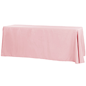 90" x 132" Rectangular Oblong 200 GSM Polyester Tablecloth - Dusty Rose/Mauve