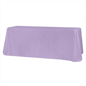 90" x 132" Rectangular Oblong 200 GSM Polyester Tablecloth - Lavender