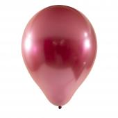 Chrome Latex Balloon 10" 50pc/bag - Chrome Red