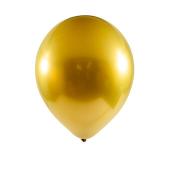 Chrome Latex Balloon 12" 50pc/bag - Gold