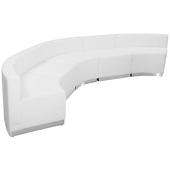 Titan Series Leather Reception Configuration Style "Z" 5 Pieces "White"