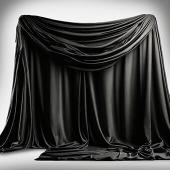 Black Spandex Drape by Eastern Mills - 200GSM - 10ft Extra Wide!