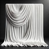 White Spandex Drape by Eastern Mills - 200GSM - 10ft Extra Wide!