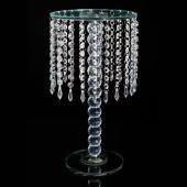 DECOSTAR™ CHANDELIER REAL GLASS CRYSTAL CAKE STANDS CASCADING 18"