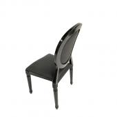 Resin Pop Louis Banquet Chair - Black