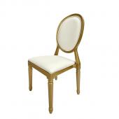 Resin Pop Louis Banquet Chair - Gold