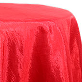 Red - Crushed Tergalet Tablecloth by Eastern Mills - Many Size Options