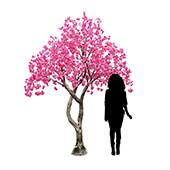 10FT Tall Large Fake Drooping Cherry Blossom Tree - 20 Interchangeable Branches - Pink