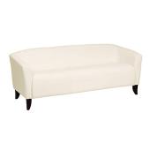 UltraLounge™ Fixed Cushion Leather Sofa - White