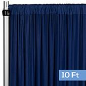 4-Way Stretch Spandex Drape Panel - 10ft Long - Navy Blue