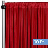 4-Way Stretch Spandex Drape Panel - 10ft Long - Red