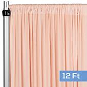 4-Way Stretch Spandex Drape Panel - 12ft Long - Blush/Rose Gold