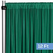 4-Way Stretch Spandex Drape Panel - 12ft Long - Emerald Green