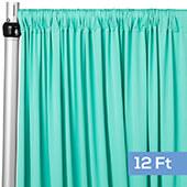 50% OFF LIQUIDATION – 4-Way Stretch Spandex Drape Panel - 12ft Long x 60 inches width - Turquoise