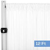 4-Way Stretch Spandex Drape Panel - 12ft Long - White
