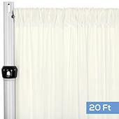 4-Way Stretch Spandex Drape Panel - 20ft Long - Ivory