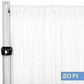 4-Way Stretch Spandex Drape Panel - 20ft Long - White