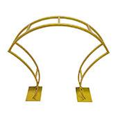DECOSTAR™ Gold Metal Wedding Tabletop Centerpiece Arch for Floral Arrangements - 3ft Tall