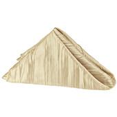 Accordion Crushed Taffeta Napkin - 20"x20" - Champagne