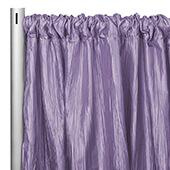 Accordion Crushed Taffeta - 10ft Long x 54" Wide Drape/Backdrop Panel - Victorian Lilac/Wisteria