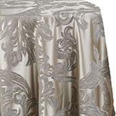 Metallic Aurora Tablecloth by Eastern Mills - Silver - Many Size Options