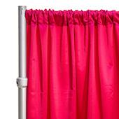 *FR* LUXE Satin Drape Panel by Eastern Mills (59" Wide) w/ 4" Sewn Rod Pocket - Cerise