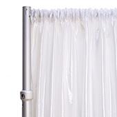 *FR* Taffeta Drape Panel by Eastern Mills 9 1/2 FT Wide w/ 4" Sewn Rod Pocket - White