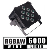 5 in 1 Battery Powered, Wireless DMX Flat LED Light