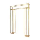Gold Metal Rectangular Endless Frame Wedding Arch - 5.5ft wide x 8ft tall