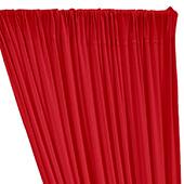 ITY Stretch Drape w/ Sewn Rod Pocket - Bright Red