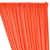 ITY Stretch Drape w/ Sewn Rod Pocket - Neon Coral