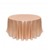 Nude Round Sequin Tablecloth by Eastern Mills - 126" Round