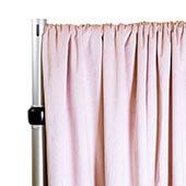 Lavish Velvet Wide Width Drape w/ Sewn Rod Pocket - Blush