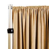 Lavish Velvet Wide Width Drape w/ Sewn Rod Pocket - Latte