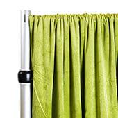 Lavish Velvet Wide Width Drape w/ Sewn Rod Pocket - Moss