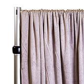 Lavish Velvet Wide Width Drape w/ Sewn Rod Pocket - Silver