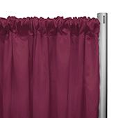 Poly Premier Cloth Drape Panel by Eastern Mills w/ Sewn Rod Pocket - Burgundy