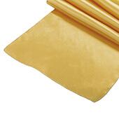 Sleek Satin Runner 14" x 108" - Bright Gold