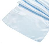 Sleek Satin Runner 14" x 108" - Baby Blue