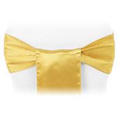 Sleek Satin Sash 6" x 108" - Bright Gold