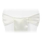 Sleek Satin Sash 6" x 108" - Ivory